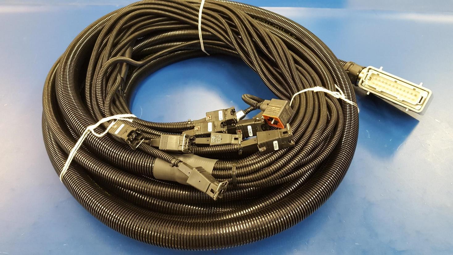Loomed wiring harness